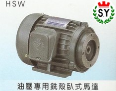 群策電機(jī)_油壓專(zhuān)用銑殼臥式馬達(dá)HSW